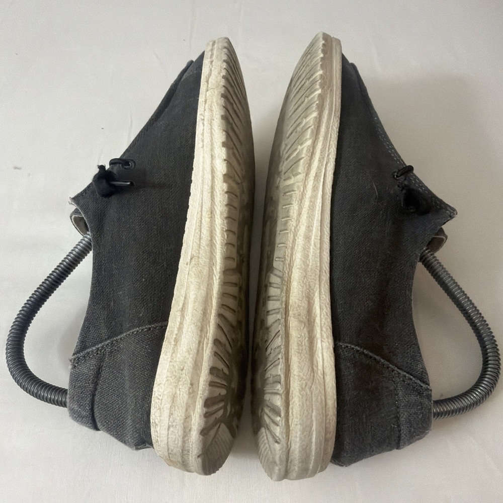 Hey Dude Loafers Women 7 M Wendy Holiday Sparkle Shoes Gray Canvas‎ Lace Slip On - Picture 5 of 16